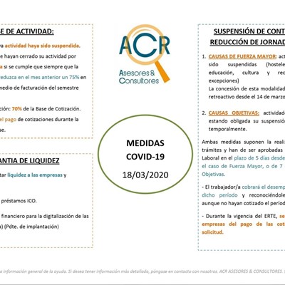 ACR Asesores y Consultores: Medidas COVID-19